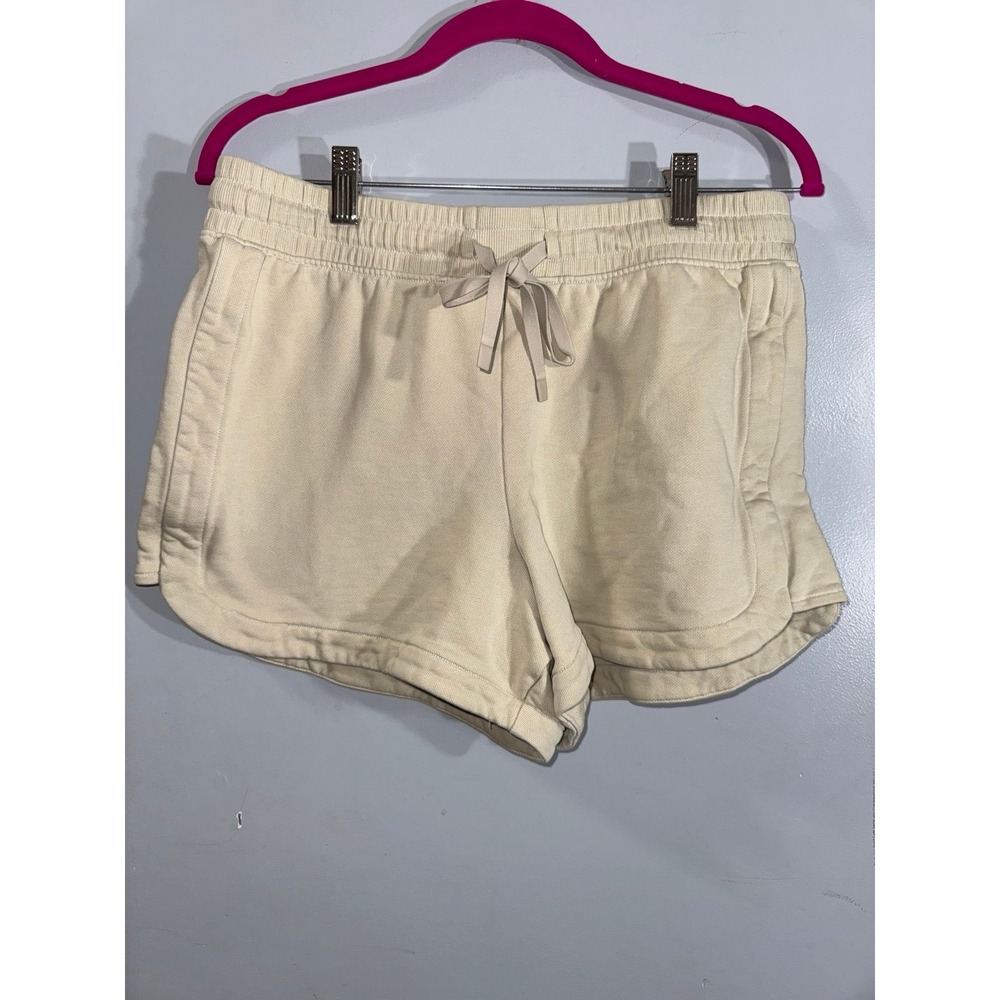 Haven Well Within French terry heavy cream colored dolphin shorts medium